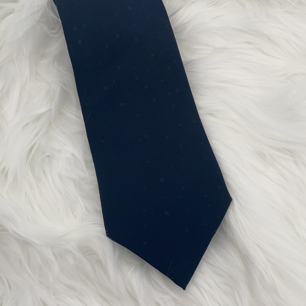 Brioni Navy Blue Silk Tie
